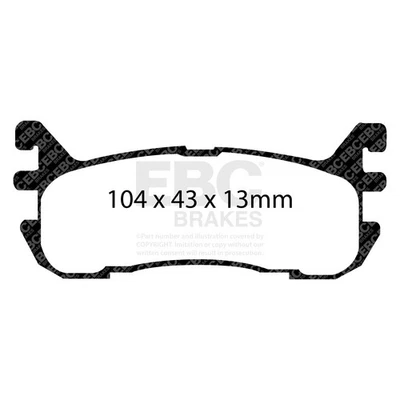 Pastillas de freno deportivas Greenstuff serie 2000 EBC Brakes DP21003 Foto 1 de 3