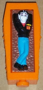 DE COLECCIÓN 1991 MCDONALDS COMIDA INFANTIL GRAVEDALE HIGH VINNIE STOKER ATAÚD JUGUETE GIRATORIO - Imagen 1 de 5