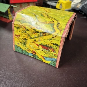2 Vintage Mettoy - O Gauge Tinplate Railway Tunnels - Picture 1 of 12
