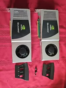 NVIDIA Quadro FX4800 1.5GB DVI Dp PCIe x 16 Graphics Cards 2pk - Picture 1 of 12