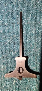 VTG STARRETT NO. 236 COMBINATION STEEL RULE DEPTH & ANGLE GAGE & PROTRACTOR USA! - Picture 1 of 8