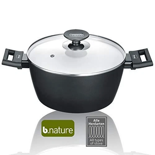 Berndes Alu Induction be.Nature Kochtopf 24 cm Casseruola con Coperchio, (r1i) - Immagine 1 di 1