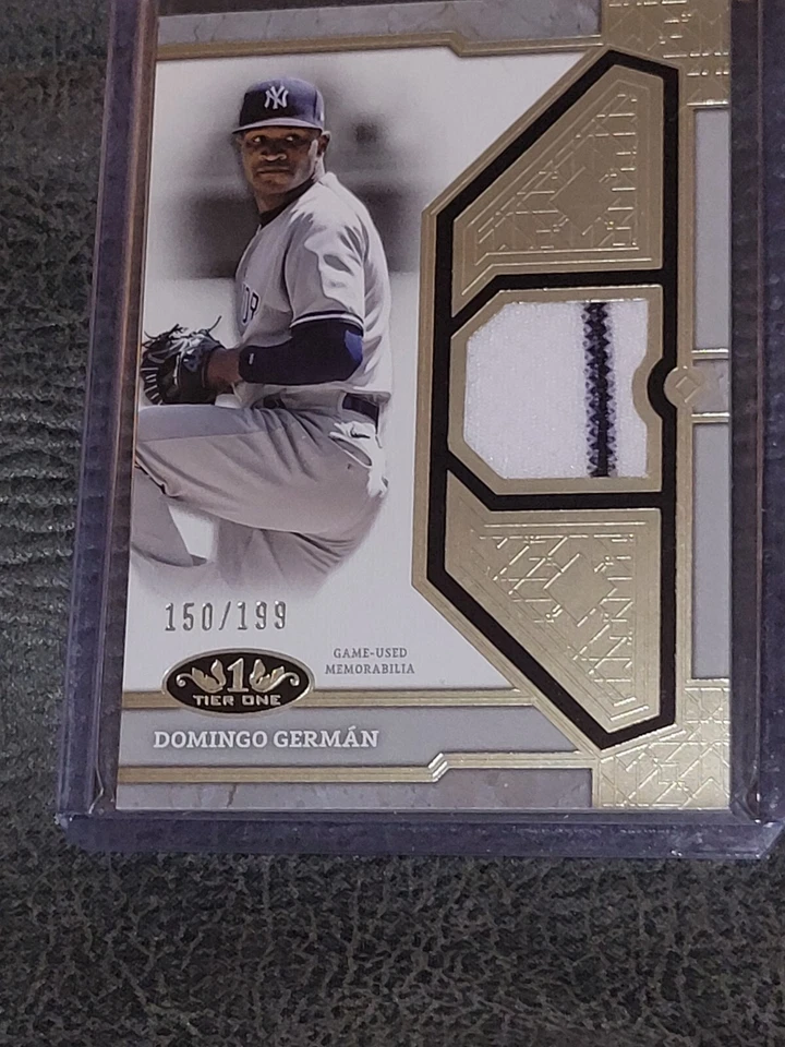 2024 Topps Tier One Domingo German Relic /199 Yankees Pinstripe  - Image 1 of 2