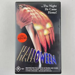 Halloween VHS Tape Movie Film Australian Civic Video Release John Carpenter - Picture 1 of 24