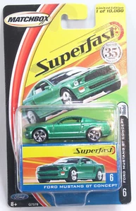 Matchbox 2004 #6 -J- New Superfast - Limited - Ford Mustang GT Concept - Picture 1 of 1