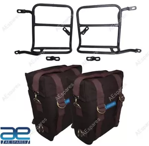 Military Pannier Bags With Fitting For Royal Enfield New Classic Reborn 350 - Foto 1 di 9