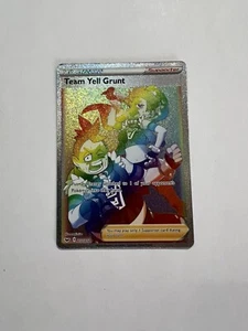 Team Yell Grunt - 210/202 - Pokémon Espada y Escudo Base Set Secreto Tarjeta Rarara LP - Imagen 1 de 2