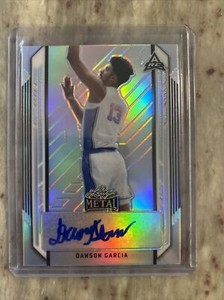 2021-22 Leaf Metal Basketball Dawson Garcia Auto Rookie RC