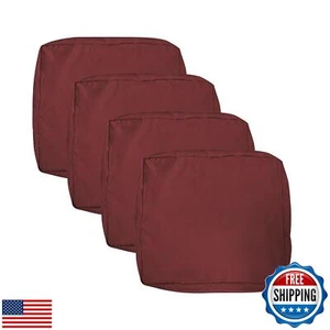 VAKADO Outdoor Patio Furniture Chair Cushion Replacement Covers Set of 4 Wate - Picture 1 of 5