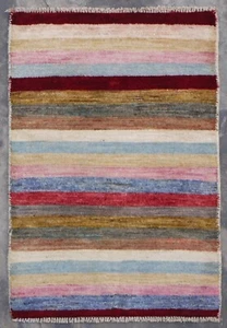 2'2" x 3'0" ft. Afghan Contemporary Hand Knotted Oriental Wool Rug - Picture 1 of 2