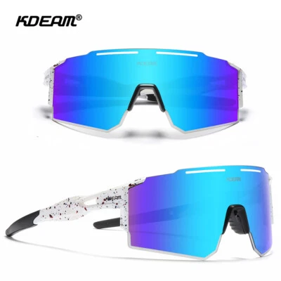 KDEAM Fahrradbrille UV400 Polarisierte Outdoor Sport TR90 Sport Sonnenbrille DE - Bild 1 von 4