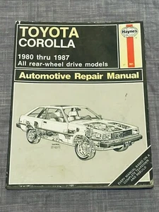 1980-87 Haynes Toyota Corolla All RWD Models Automotive Repair Manual - Bild 1 von 10