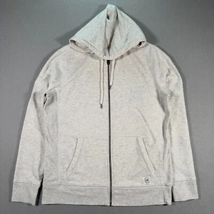 Express Hoodie Sweatshirt Mens Medium Gray Fleece Full Zip Comfort Outdoors - Picture 1 of 12