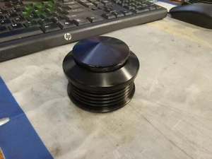 CBM-10510-B CBM 6 RIB BILLET LS ALTERNATOR PULLEY CAMARO/GTO BLACK - Bild 1 von 2