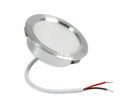Faretto led 3 watt ad incasso rotondo 6500k 3000k 4000k opaco con bordo argento - Immagine 1 di 2
