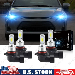 Para Scion tC 2005-2013 - Kit combinado de 4 piezas faros LED 8000K bombillas altas bajas azules - Imagen 1 de 9