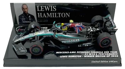 Minichamps Mercedes-AMG W15 Winner British GP 2024 - Lewis Hamilton 1/43 Scale - Image 1 of 4