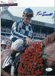 Foto firmada por Ron Turcotte carreras de caballos 8x10 Secretariat JSA autenticada Q30706 - Imagen 1 de 1