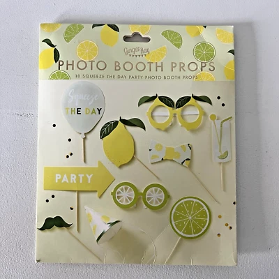 照片道具姜光挤压当天柠檬和青柠派对装饰茶新娘活动 — 第 1/4 张图片