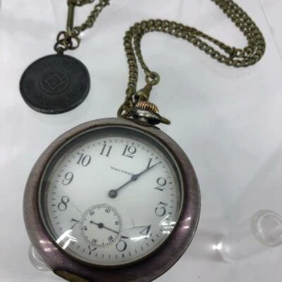 Reloj de Bolsillo Waltham Cuerda Manual Vintage Central-segundo Completo-Cazador Antiguo Foto 1 de 4