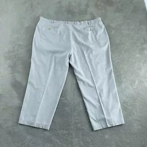Peter Millar Mens Wicking Polyester Pants Size 50 Light Gray 5128 - Picture 1 of 11