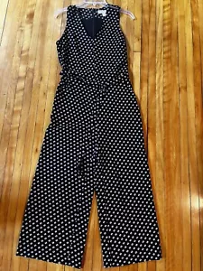 Mono MICHAEL Michael Kors 3/4 Poka Dot Talla-0 Cremallera Parte Superior Forrado, ¡Lindo! - Imagen 1 de 11