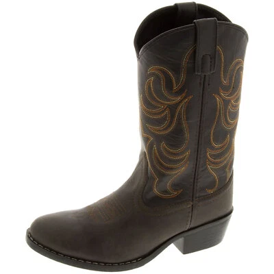 SMOKY MOUNTAIN BOOTS Kids' Unisex Monterey Western Cowboy Boots, Colors & Sizes - Image 1 of 4