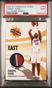 2006 Rittenhouse WNBA Cheryl Ford  All-Star Jersey Patch PSA 9 Three color! - Picture 1 of 2