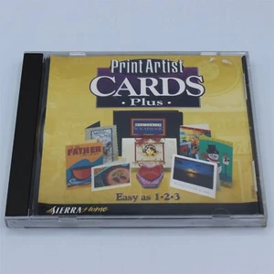 Print Artist Cards Plus (PC 1998) Windows 98, 95 - Sierra Home - Picture 1 of 3