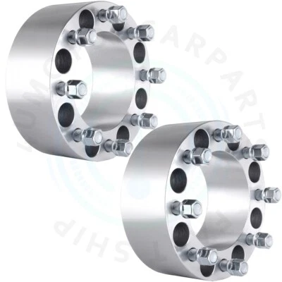 For Chevrolet Express 2500 3500 997-2010 2Pcs 8x6.5" Wheel Spacers 3"Adapters - Image 1 of 4