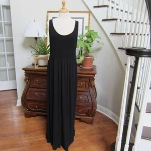 Asos Womens Size 12 US Black Scoop Neck Sleeveless Maxi Dress - Picture 1 of 6