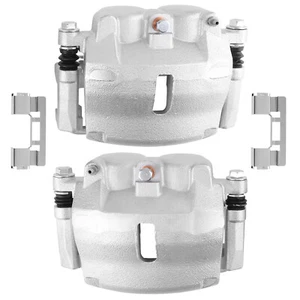 Front L&R Brake Calipers w/Bracket for Ford F-150 Lincoln Mark LT 06-08 18B4974 - Picture 1 of 11