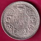 BRITISH INDIA 1942 BOMBAY MINT GEORGE VI ONE RUPEE BEAUTIFUL SILVER COIN#Q30