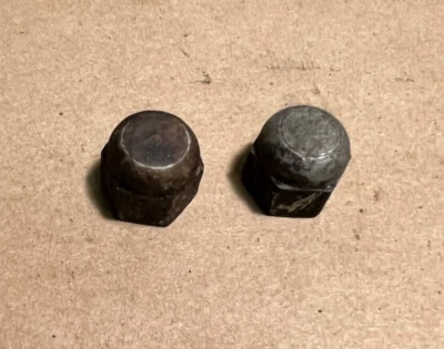 1965 1966 - 1968 & Other Ford Mustang A/C Compressor Valve Steel Caps OEM (2) - Image 1 of 2