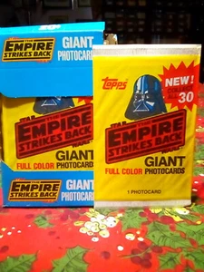 Star Wars Empire Strikes Back UNA Tarjeta Codificante UNA 1980 GIGANTE Paquete de Cera - Imagen 1 de 1