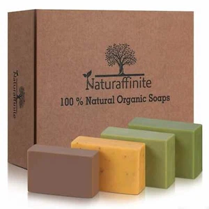 4 jabones Naturaffinite 100% orgánicos naturales 5 oz cada uno - Imagen 1 de 1