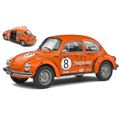 VW BEETLE 1303 N.8 JAEGER TRIBUTE 1974 ORANGE 1:18 Solido Auto Stradali Modellin - Immagine 1 di 2