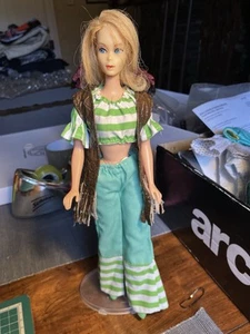 Vintage Mattel TNT 60s Blonde Mod Marlo Flip Barbie TLC In 70s Gear - Picture 1 of 24