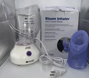 Mabis Steam Inhaler W/ Facial Mask, New, Soothing Sinus Relief & Facial Skincare - Picture 1 of 12