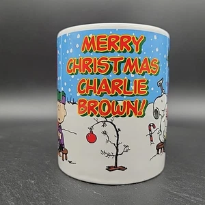 Peanuts Christmas Coffee Mug Cup Merry Christmas Charlie Brown Snoopy Lucy - Picture 1 of 7
