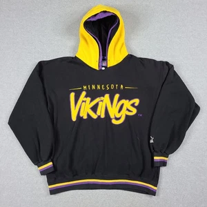 Felpa con cappuccio vintage Starter Minnesota Vikings taglia M NFL sport invecchiato - Foto 1 di 14