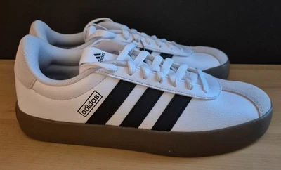 Adidas VL Court 3.0 White Black Gum Court 3 Shoes Mens Size 8 - Image 1 of 4