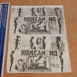 VINTAGE, ORIGINAL 90er Jahre - NOMEANSNO - PUNK ROCK FLYER - Bild 1 von 2