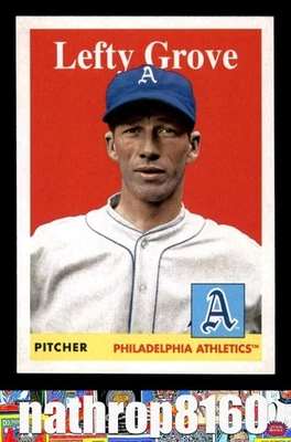 2019 Topps Archives #62 Lefty Grove HOF  NM/NM+  Philadelphia Athletics 13875 - Image 1 of 4