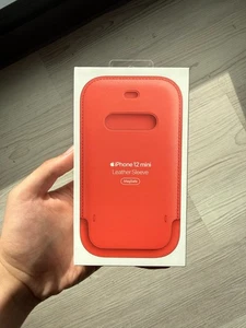 Mini Funda de Cuero Original Apple iPhone 12 con MagSafe - Rosa Cítrico - Imagen 1 de 6