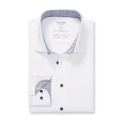 Olymp Level Five 24/Seven Camicia Da Uomo Business Body Fit Bianca 217884 00 - Immagine 1 di 3