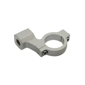 Silberner Spiegelklemme Für Lenker 1" - Gewinde 10x1,25 Rechts - Bild 1 von 1