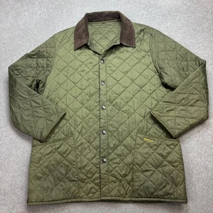 Barbour Jacket Adult X Large Green Quilted Country Field Hunting Coat Mens - Picture 1 of 9