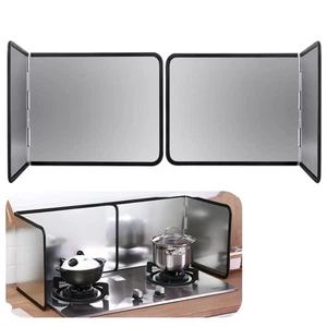 Foldable Stove Splatter Guard Grease Shield Nonstick Oil Stove Splash Guard C... - Picture 1 of 8
