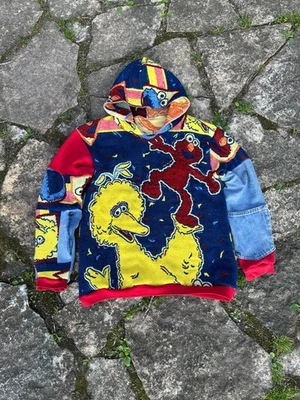 Sesame Street Upcycled Hoodie Sz S - Image 1 of 2